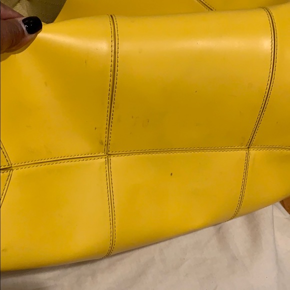 🌟Yellow Tory Burch Block T Tote bag🌟 - Picture 6 of 8